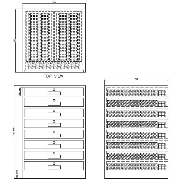 die punch cabinet horizontal