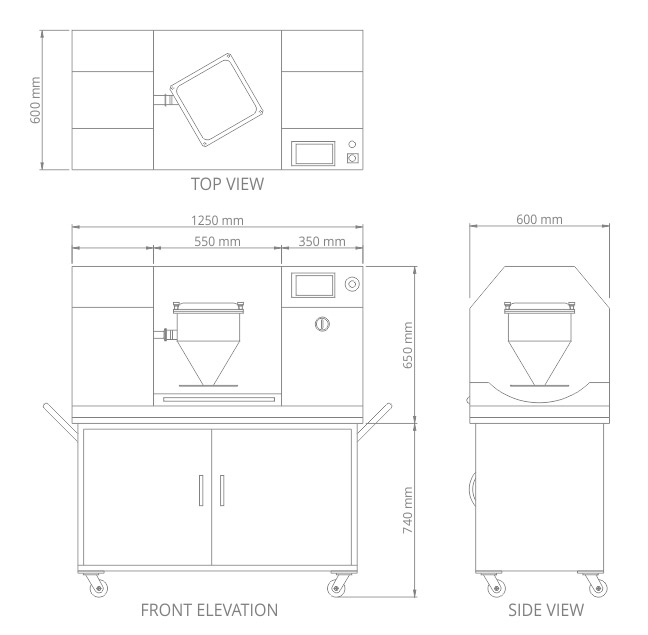 product drawing IBCB